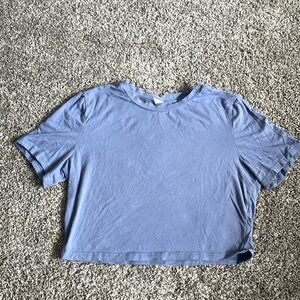 LAST CHANCE - Periwinkle crop top t-shirt